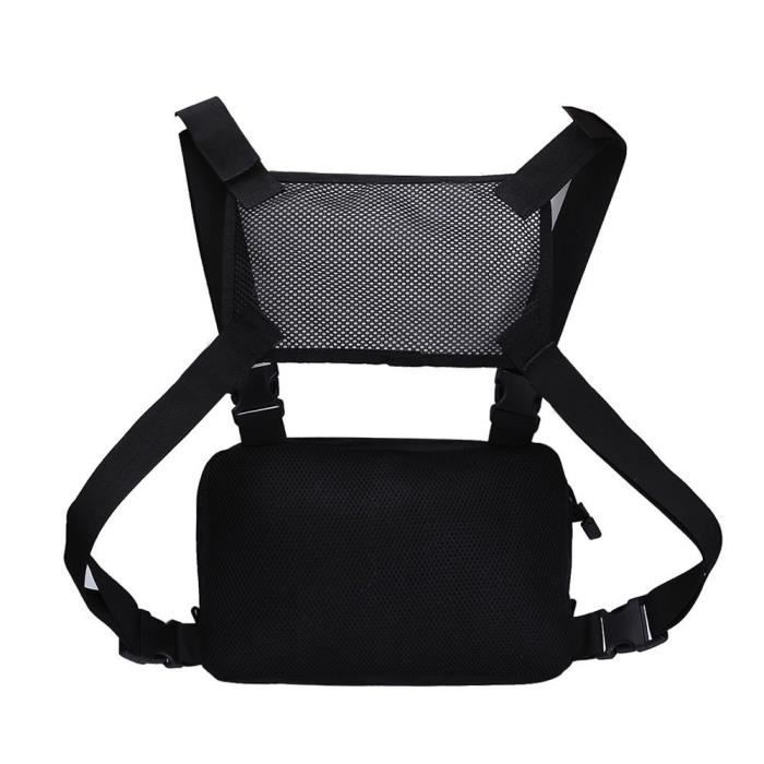 BRONZER Sac de poitrine tactique Molle, sac à dos avant gilet de Combat