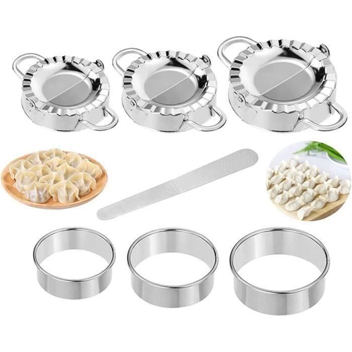 6 Pièces Ravioli Maker Et Boulette Maker Acier Inoxydable Avec Manches Bois - Ustensiles Cuisine