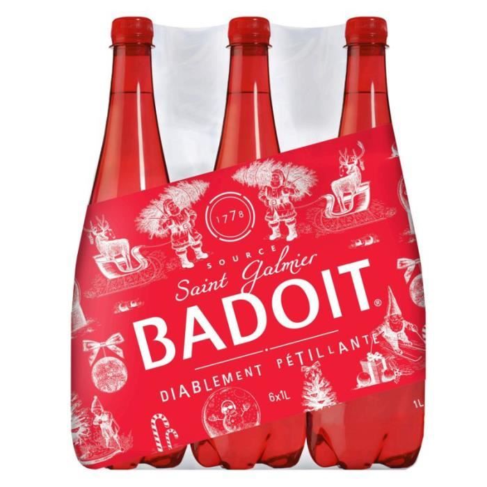 Eau Gazeuse Pack 6 X 1 L Badoit Rouge Cdiscount Au Quotidien