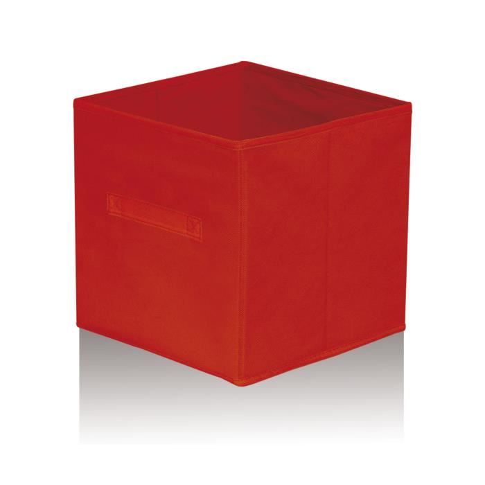 Cube de rangement Rouge 32 cm - Cdiscount Maison
