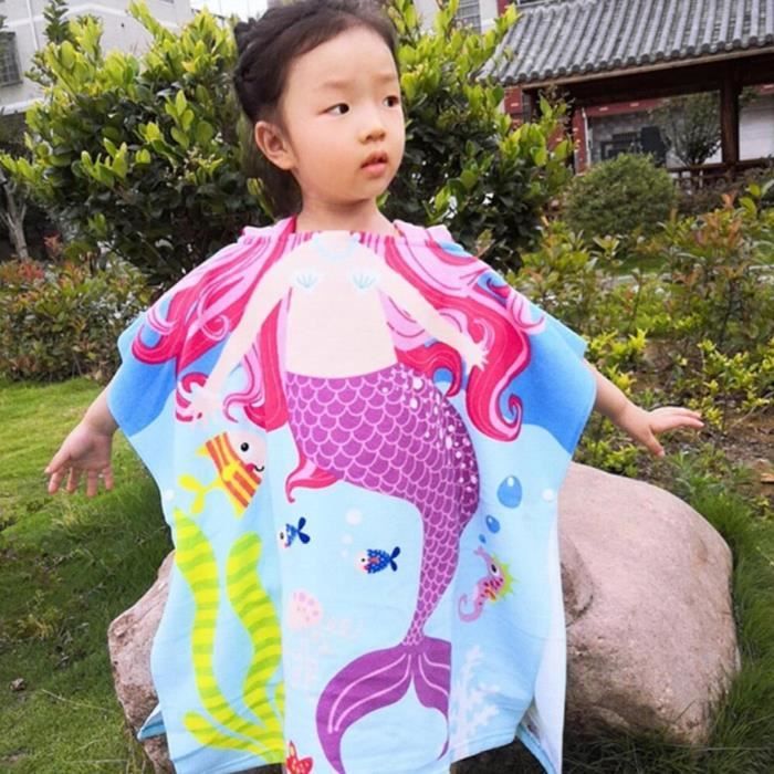 Peignoir à Capuche Enfant 6 Ans - Flanelle Chaude, Dessin Animé - Pour Garçons Et Filles - Vêtement De Nuit Ou Sortie De Bain Doux