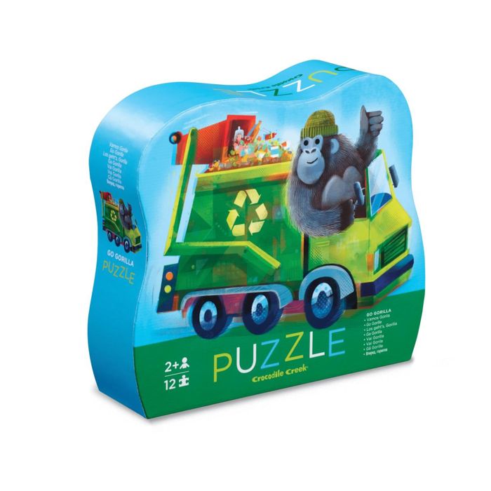 Puzzle Mini - CROCODILE CREEK - Go Le Gorille - 12 pièces - Multicolore - Motricité fine Puzzle Mini - CROCODILE CREEK - Go Le Gorille - 12 pièces - Multicolore - Motricité fine