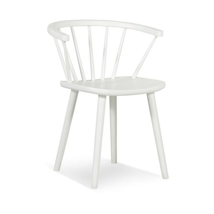 Chaise - Bois - Blanc - Décoration dAutrefois Chaise - Bois - Blanc - Décoration dAutrefois