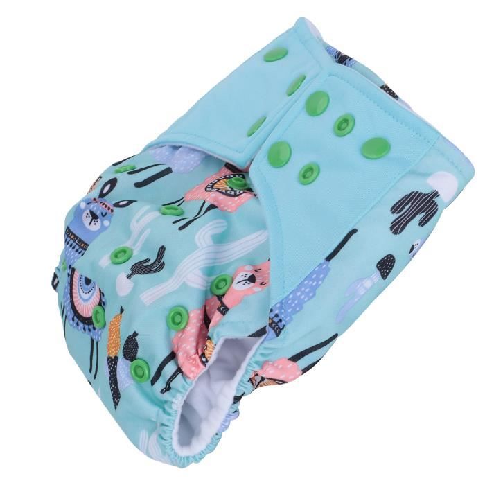 Dilwe Couche réutilisable pour bébé Couche en tissu réutilisable pour