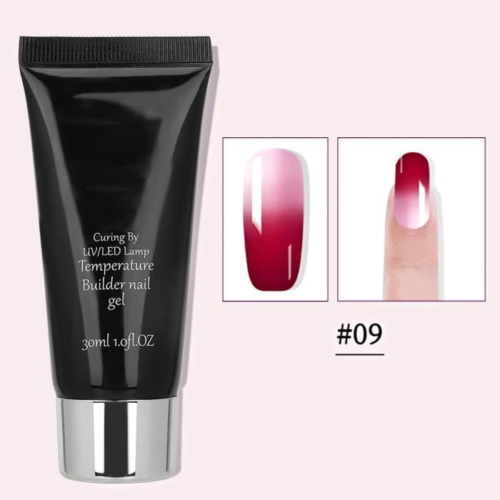 EBTOOLS Gel d'extension d'ongle UV Nail Art Changement de température