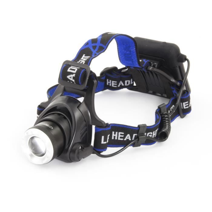 Lampe Torche Frontale - ESPERANZA - Orion - LED CREE T6 - 600 Lumens - Aluminium Durable
