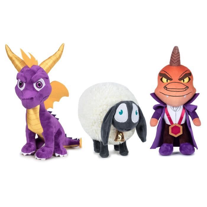 Peluche spyro Spyro, Ripto & Sheep 27 cm envrion Cdiscount Jeux Jouets