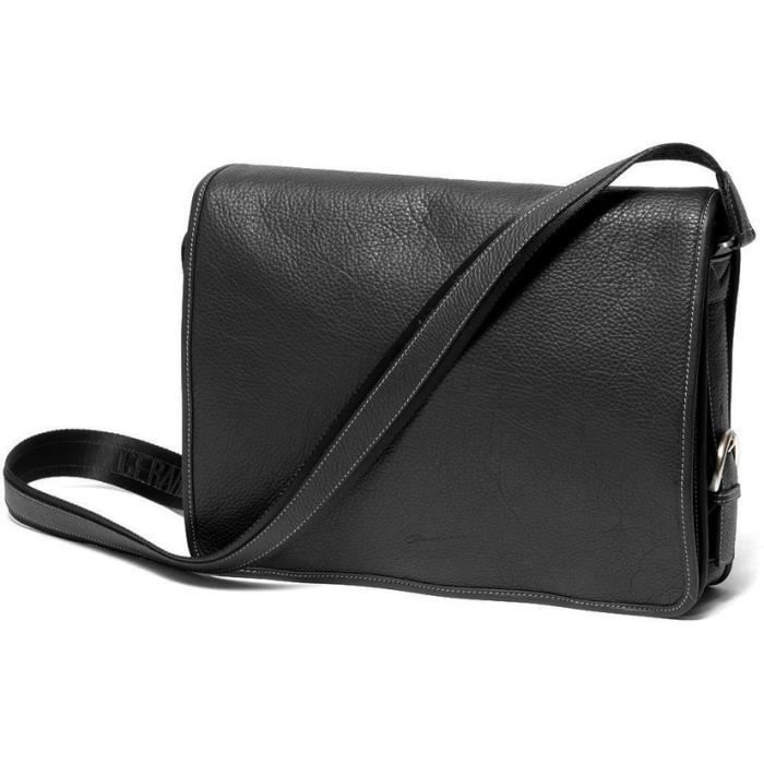 Besace Gérard Henon Golf GH 2952 - Noir - Cuir - Homme Besace Gérard Henon Golf GH 2952 - Noir - Cuir - Homme
