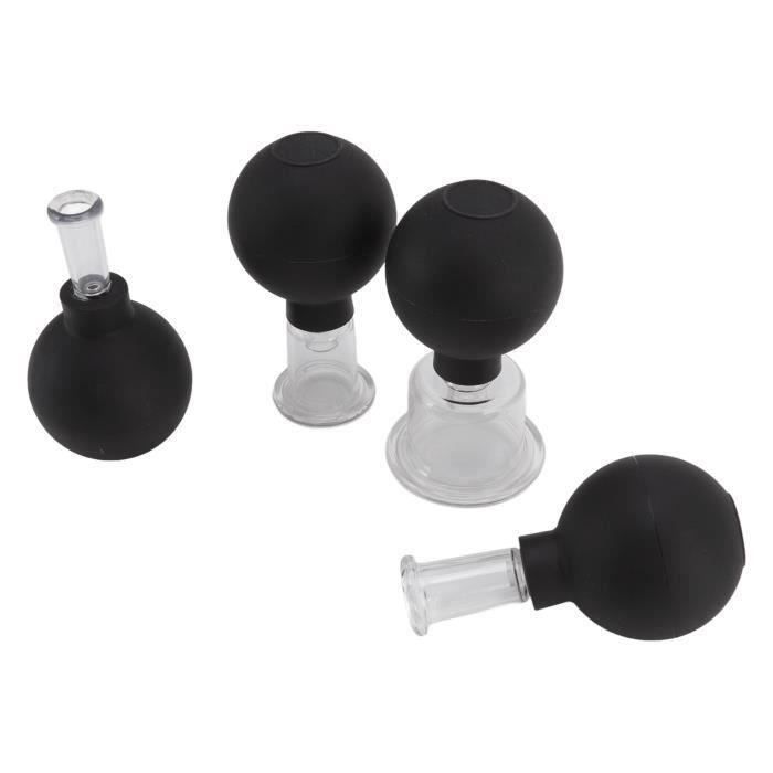 4 Pièces Ventouses En Silicone,Ventouses En Silicone Soin En Massage,Tasses De Massage En Silicone,ventouses Pour Le Corps Et Le Visage,Tasses De Massage Pour Le Corps,Simple D'utilisation
