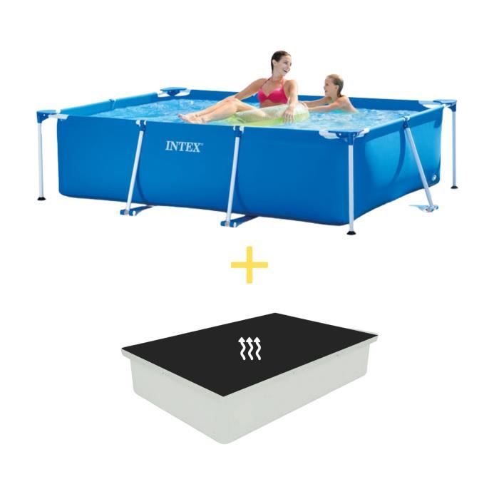 Bâche Solaire Intex Rectangulaire 378x186 Cm Pour Piscine Ultra Frame - Épaisseur 160 Microns, Bleu