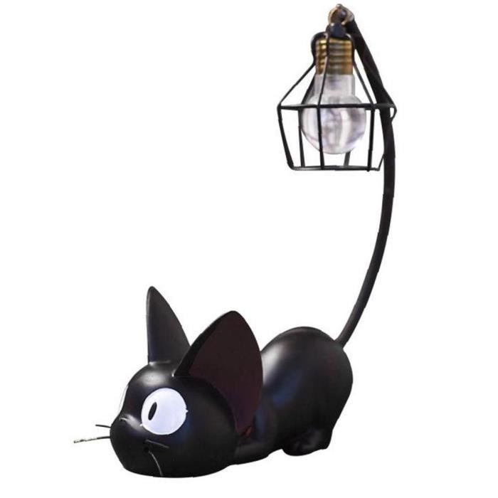 Cat Night Light Mini Résine Animal Lampe Dessinée Décoration de table pour la chambre à coucher