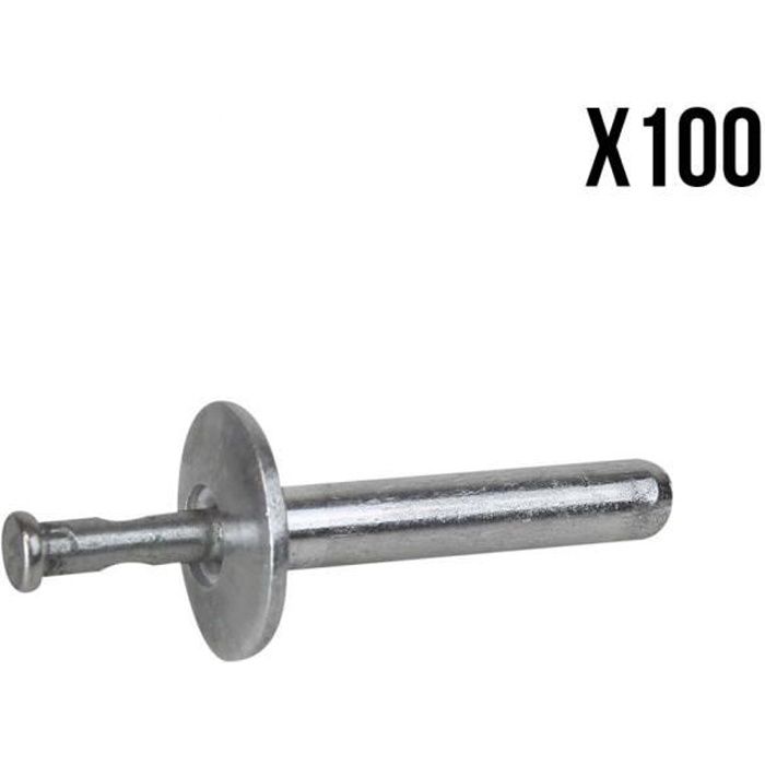 Lot de 100 Rivets de fixation en inox 4.8 x 25 mm - Linxor