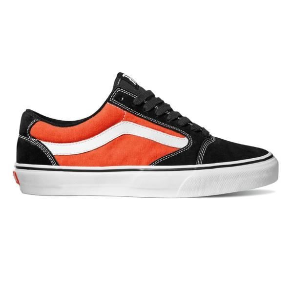 vans noir et orange