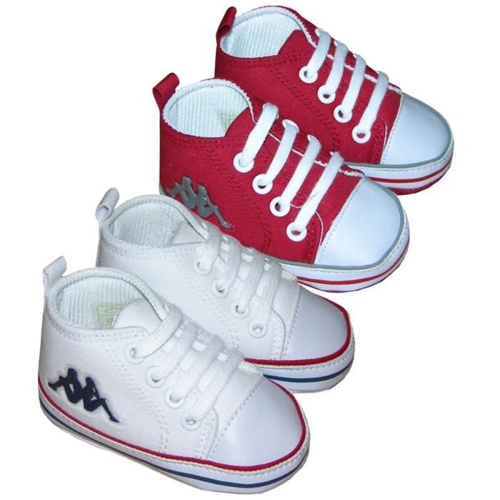 Chaussures Bebe Lot De 2 Kappa Blanc Rouge Blanc Rouge Cdiscount