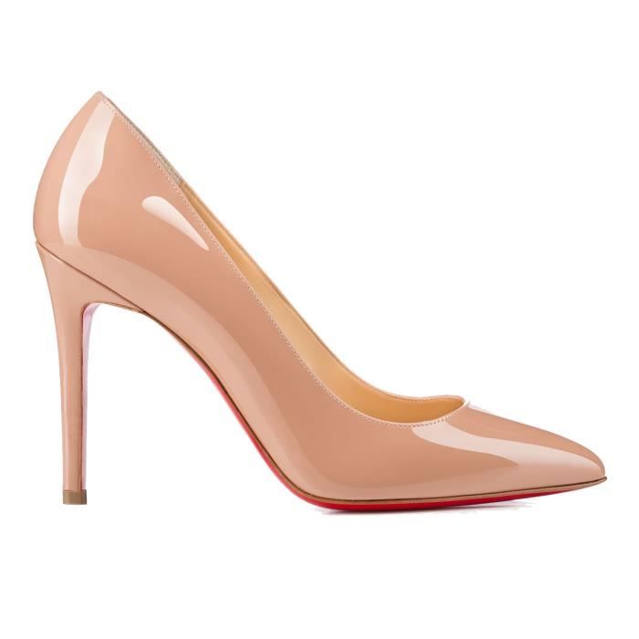escarpin beige louboutin