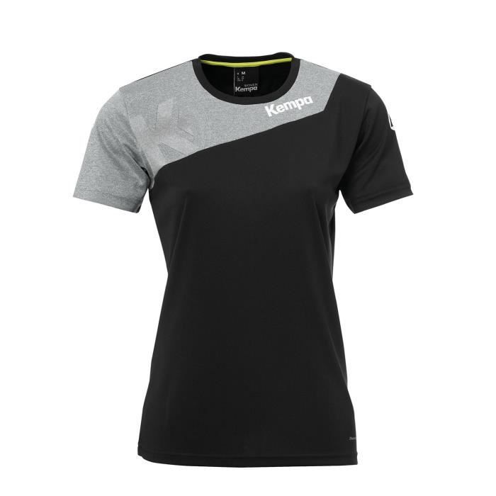 Maillot de handball Kempa Core 2.0 Shirt Women coloris Noir - Gris foncé chiné