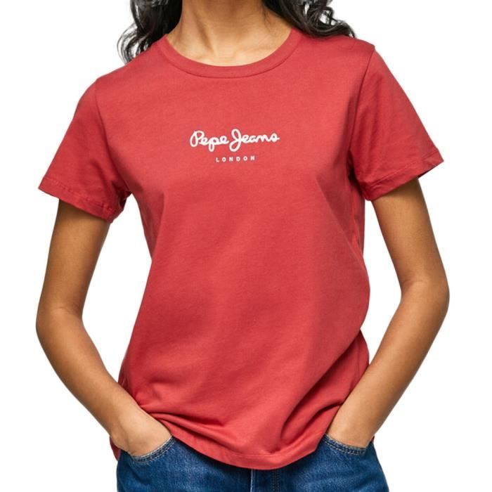 T-shirt Rouge Femme Pepe jeans Wendy