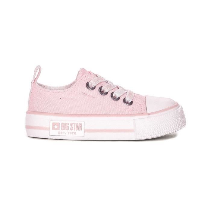 BIG STAR Chaussures bébé - BIG STAR - KK374072 - Lacets - Canvas - Rose