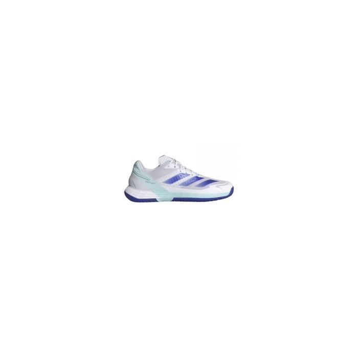 Chaussures de tennis - ADIDAS - Defiant Speed 2 - Blanc/Bleu - Confort et légèreté - Semelle en caoutchouc
