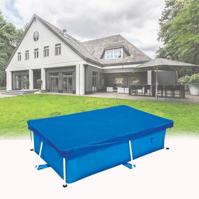 Housse De Piscine En Tissu PE - Garde L'eau Propre, Bloque Feuilles Et Poussière | Plusieurs Tailles (jusqu'à 305 Cm) - 4