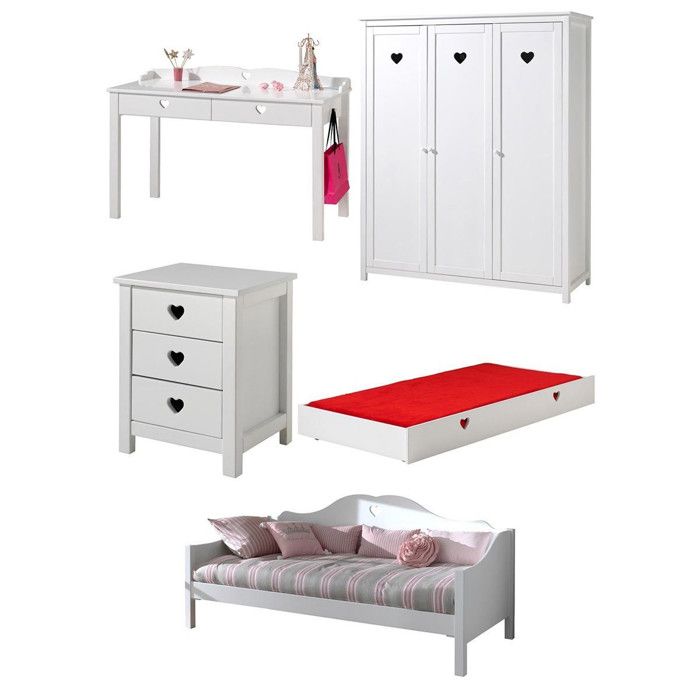 Chambre Complète 5P Amori VI Blanc Chambre Complète 5P Amori VI Blanc