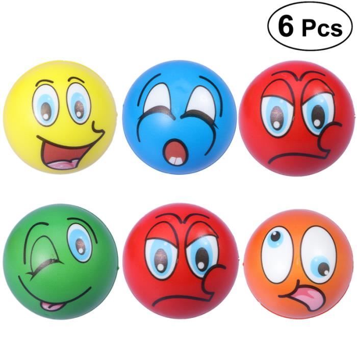 Lot De 6 Balles D'Entraînement En PU - Diamètre ~4,2 Cm | Pour Exercices, Sports D'Intérieur