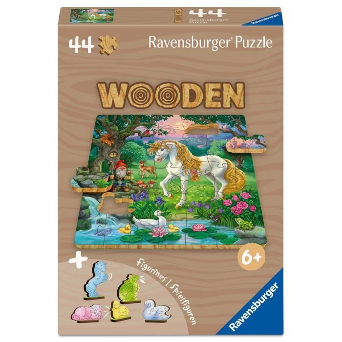 Puzzle 44 pièces en bois : Les licornes Ravensburger France - vue 4