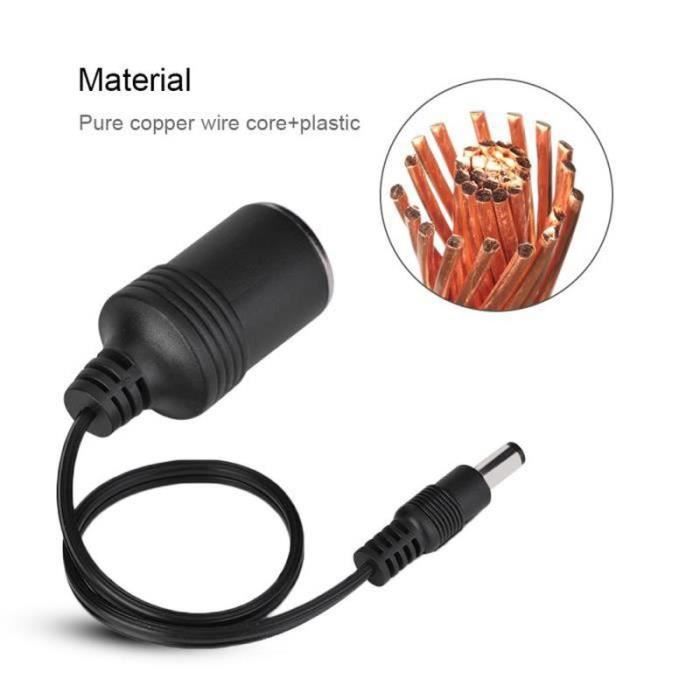 KASturrboo Câble OBD2 16 Broches Vers Prise Allume-Cigare Femelle 18 AWG - Adaptateur 12V