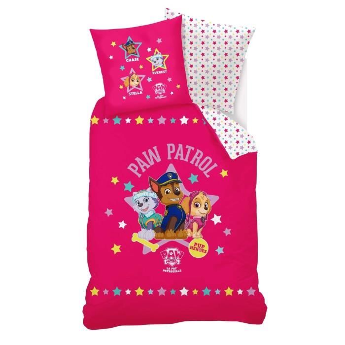 PAT PATROUILLE Parure de couette - 1 housse de couette 140x200 cm + 1