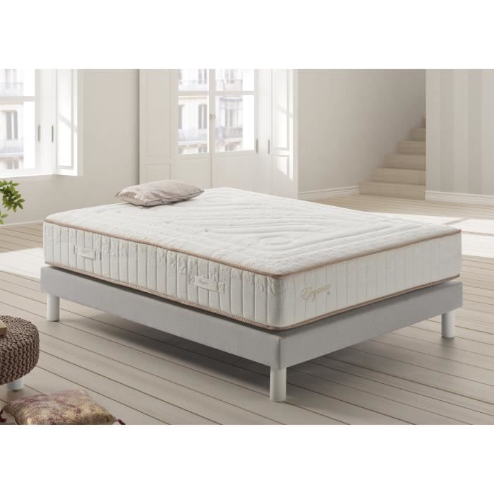 simpur relax - matelas ressorts ensachés 135x200 cm elegance - épaisseur 30 cm - mousse à mémoire de forme - système multicouche