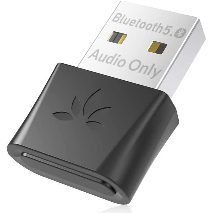 Avantree DG80 Clé Audio USB Bluetooth 5.0 pour PC PS4 PS5 Windows Mac, sans Installation de Pilote, Dongle Adaptateur aptX Faibl212
