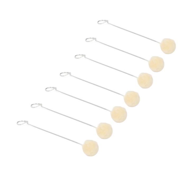 100 pièces pratiques daubers de laine colorants en cuir boules