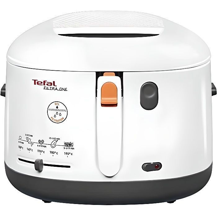 Friteuse - TEFAL - One Filtra FF1631 - 21 L - 1900 Watt - Blanc