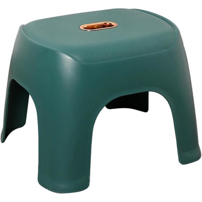Petit Pouf Repose-Pieds Sharplace - Tabouret Cubique En Velours Éponge, 20x19cm, Antidérapant, Noir, Pour Entrée, Salon, Bureau