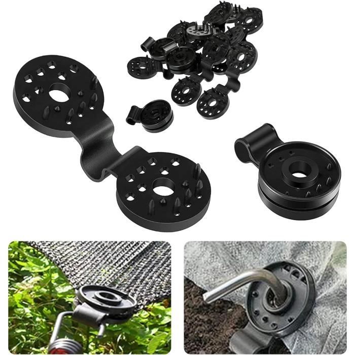 WJUAN 100 Pièces Clips Pour Toile D'Ombrage - Attaches Solides Pour Bâche, Brise-Vue Et Protection Solaire