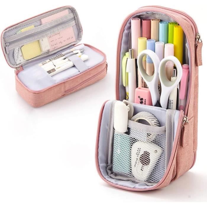 Trousse école 2 En 1 En Silicone Souple Halloween - Avec Crayons, Gommes, Taille-crayon, Motif Kawaii (15 Cm)