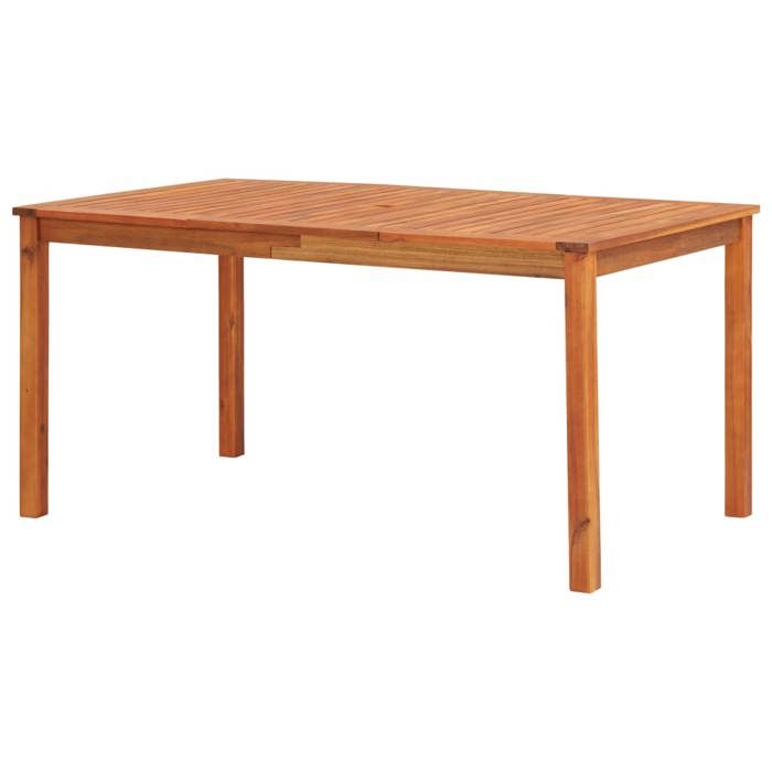 vidaXL Table de jardin 150x90x74 cm Bois d'acacia - vue 4
