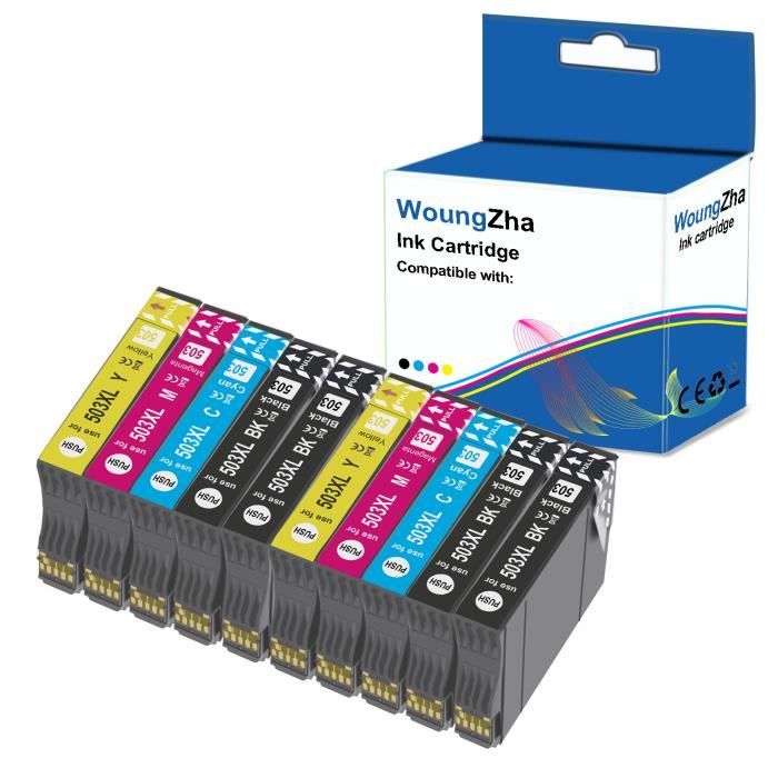 WOUNGZHA 10x 503 XL Compatible Cartouches d'encre Remplacement pour Epson  503XL pour Epson XP-5200 XP-5205,WF-2960DWF WF-2965DWF - Cdiscount  Informatique