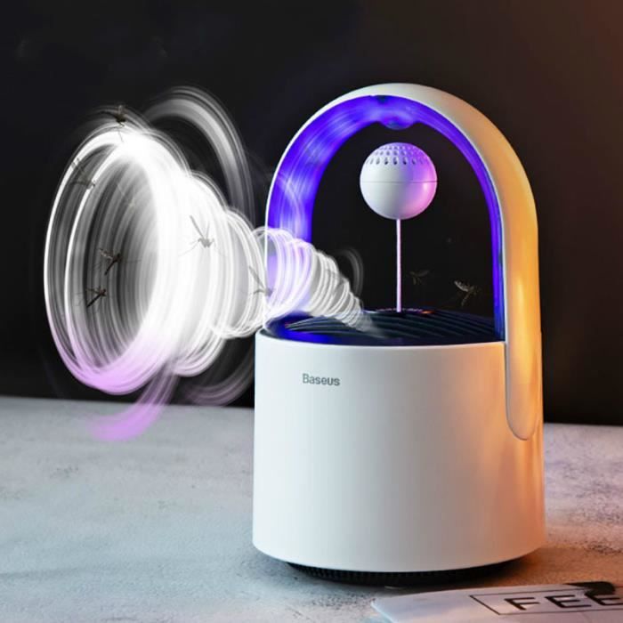 Pièges à Puces Lumineux Avec 5 Tampons Collants, Rechargeable Par USB