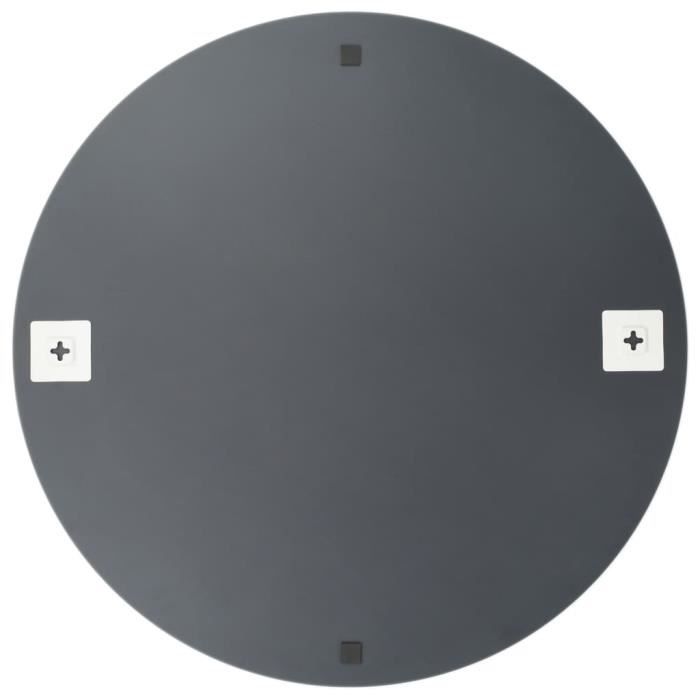 Zerodis Miroir mural 60 cm Rond Verre RE388