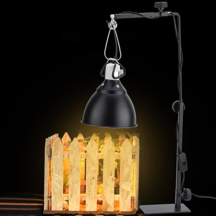 Meilleurs prix pour Zerodis Support de phare d'atterrissage Lampe Chauffante et Support de Mise Bas pour Chiot, Support de Lampe de animalerie chauffage
