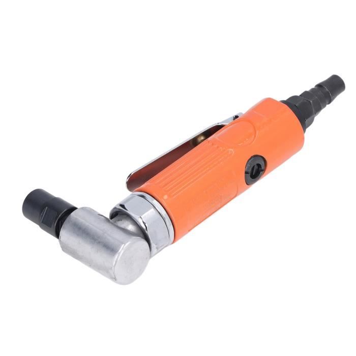 QWORK Kit Meuleuse D'Angle Pneumatique 1/4" - Ponceuse Droite Avec Accessoires Pour Polissage Et Meulage