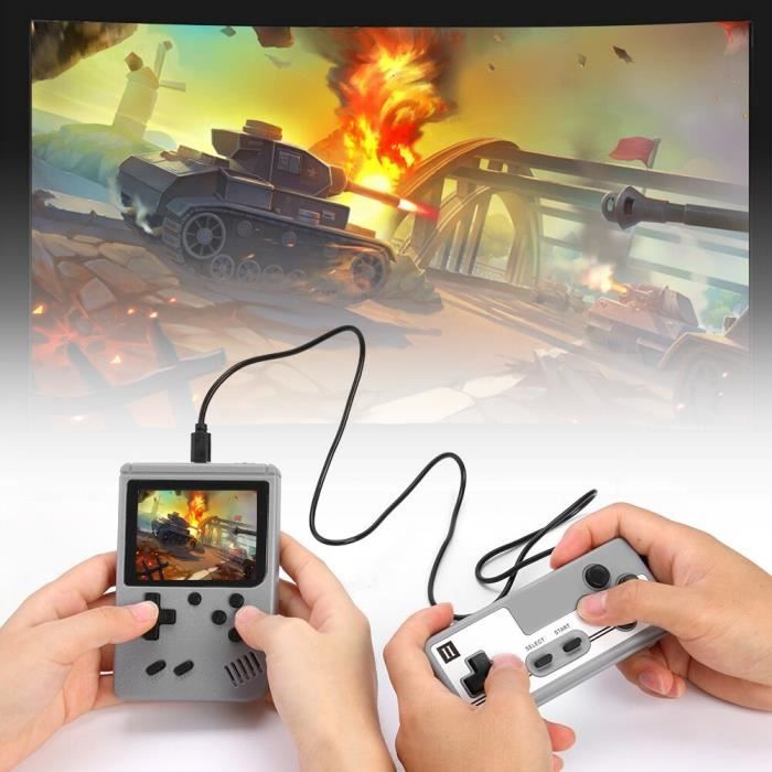 Console De Jeux Rétro 3 Pouces Pour Enfants – 240 Jeux 32bit Intégrés, Sortie TV, Rechargeable – Cadeau Anniversaire/Noël