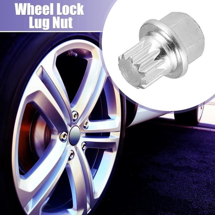 Abc111Pt Clé Démontage Écrou Antivol De Roue Verrouillage Languette Vis Pour Audi Pour Vw[u150