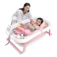 Baignoire pliante bébé évolutive - SINBIDE® - avec Thermomètre et coussin de bain-2
