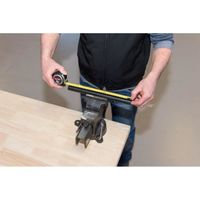 Mètre Ruban KS Tools 3m X 16mm - Bi-Matière, Enrouleur Automatique, Ruban Blanc