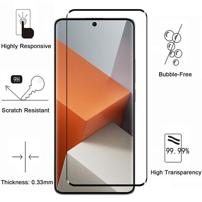 Protège écran redmi note 13 pro plus 5g verre trempé Made For Xiaomi