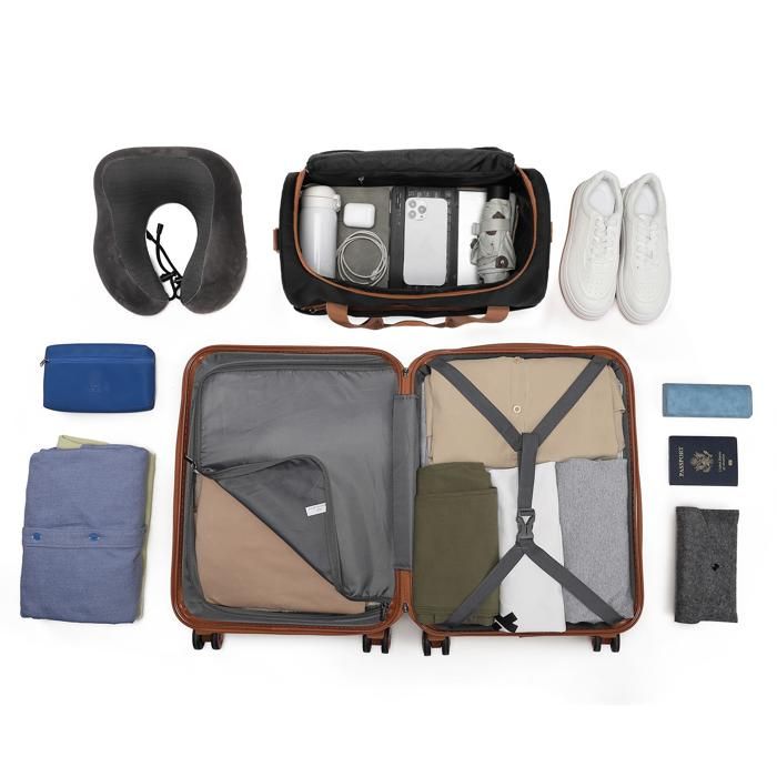 KESSER® 4 pièces. Valises à coque rigide - Valise de voyage - Valise à
