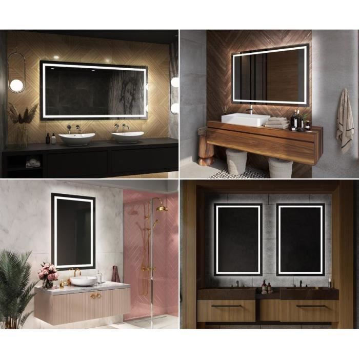 Miroir led salle de bain SMART L15 Apple - Artforma