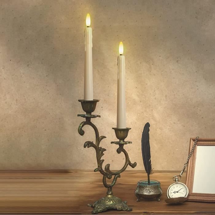 ZIYOUDOLI Lot de 8 bougies LED avec télécommande scintillantes à piles -  Pour salle à manger, chambre à coucher, salon, chemin[1361] - Cdiscount  Maison